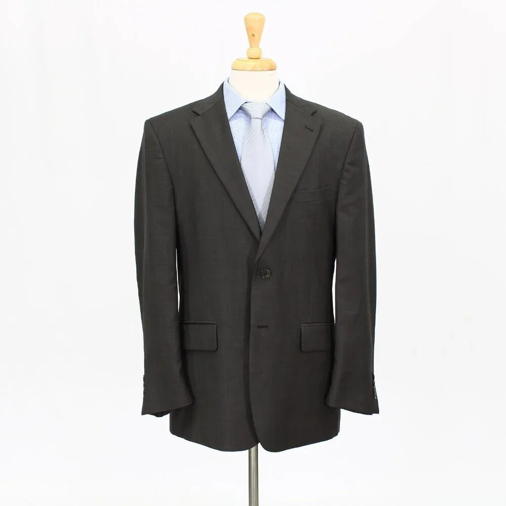 Jos. A. Bank 42R Brown Check 2-Button Sport Coat Blazer Jacket G122